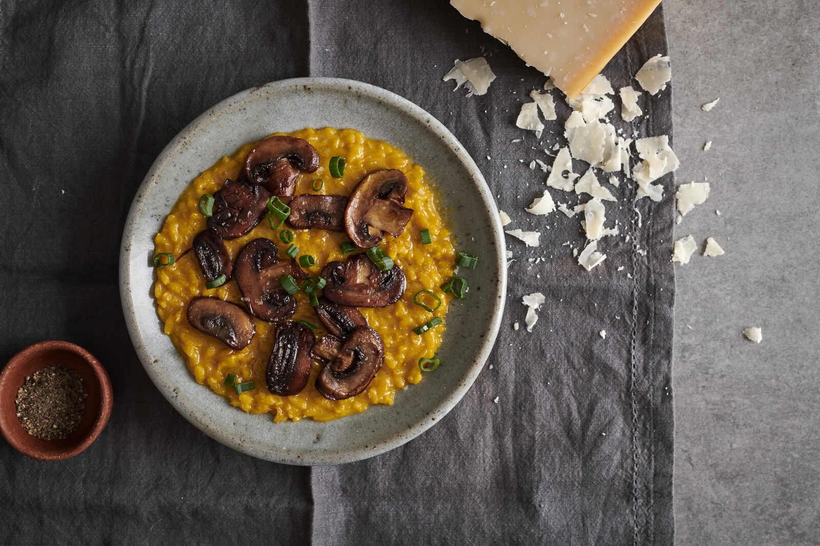 Saffron and Mushroom Risotto 