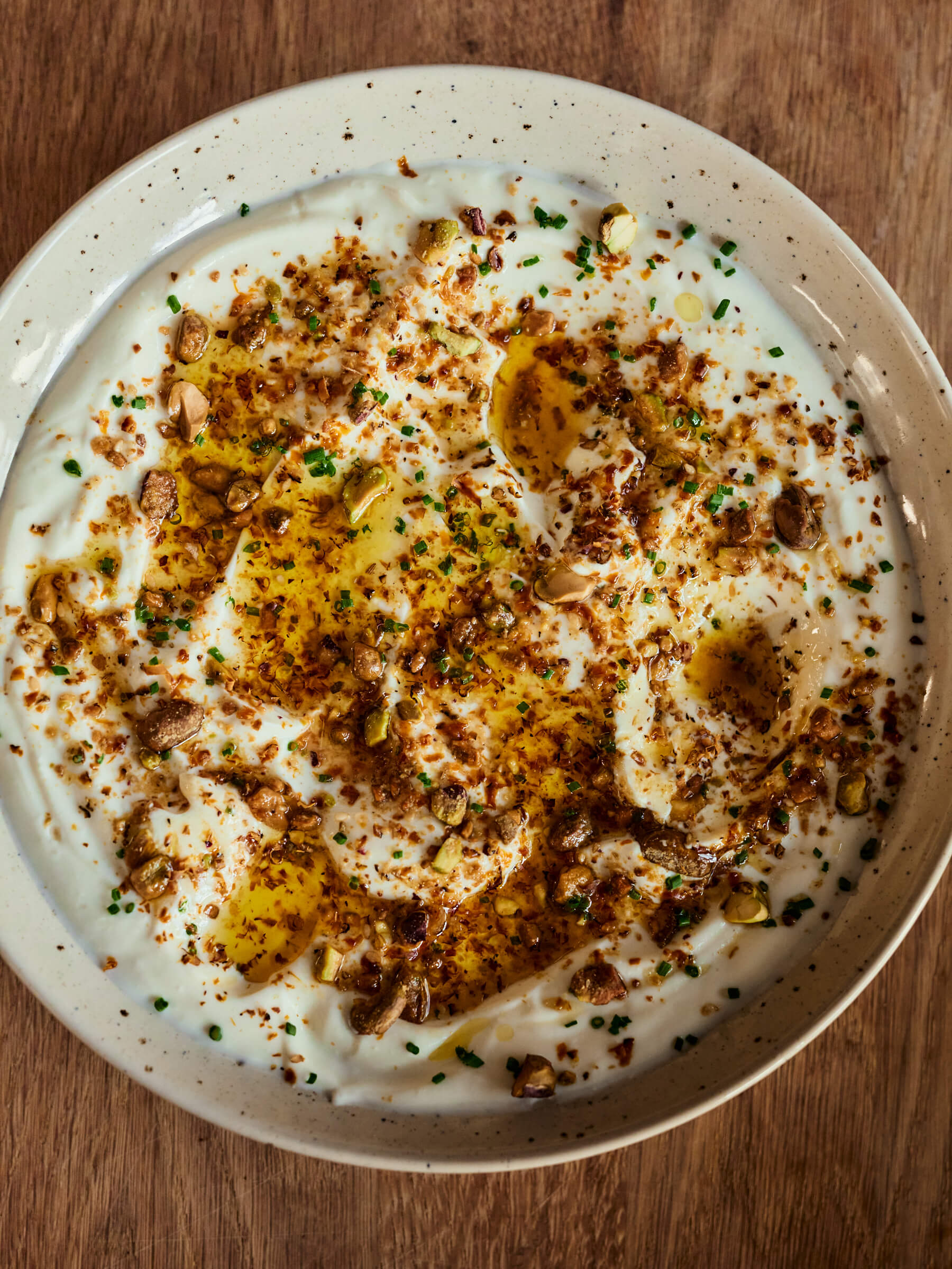 Labneh with Pistachio + Pumpkin Bushi Dukkah