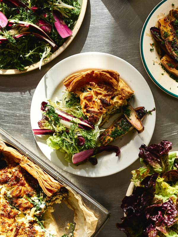 Quiche Lorraine with a Side Salad