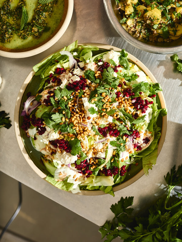 Wedge Salad with Rhubarb Tamari