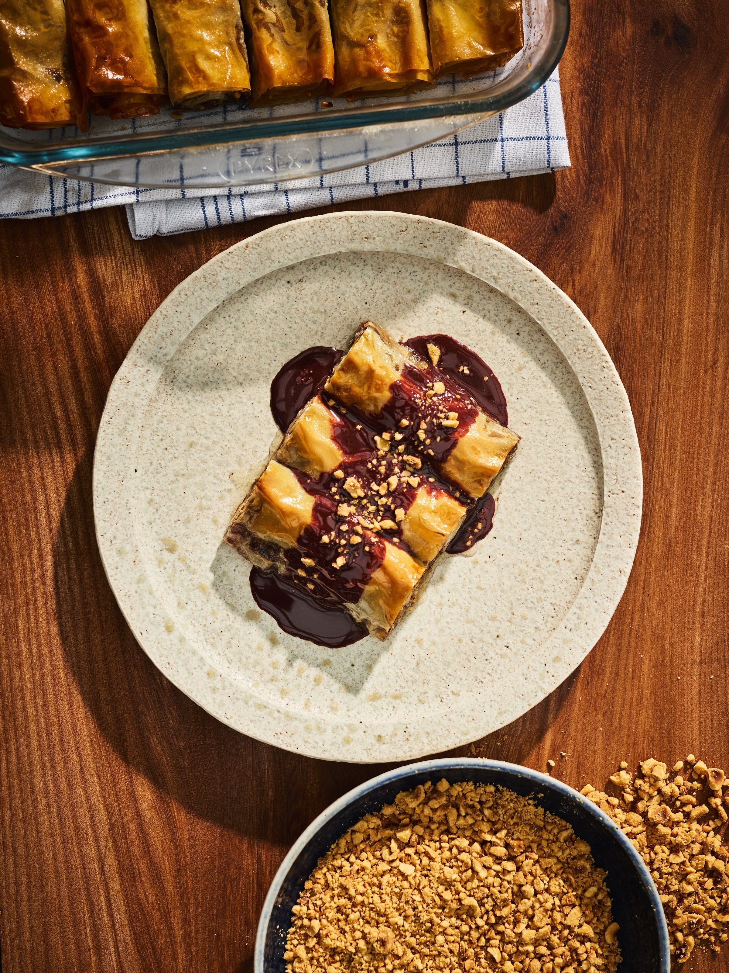 Hazelnut-Berry Praline Baklava