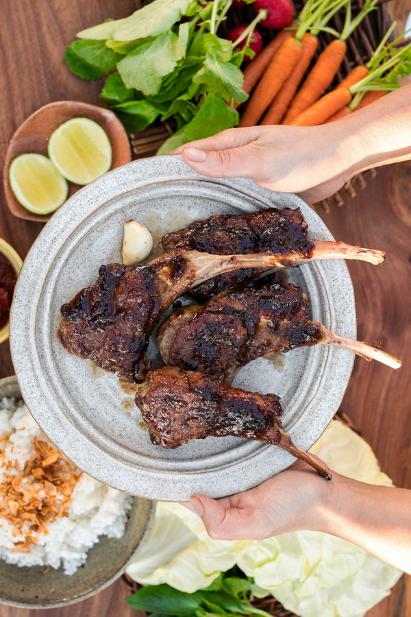 Lamb Chops with Pepper RDX Glaze