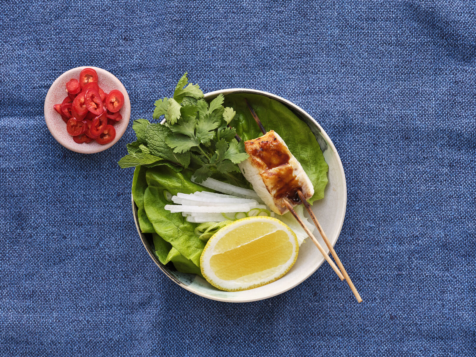 Grilled Miso Cod Lettuce Wraps