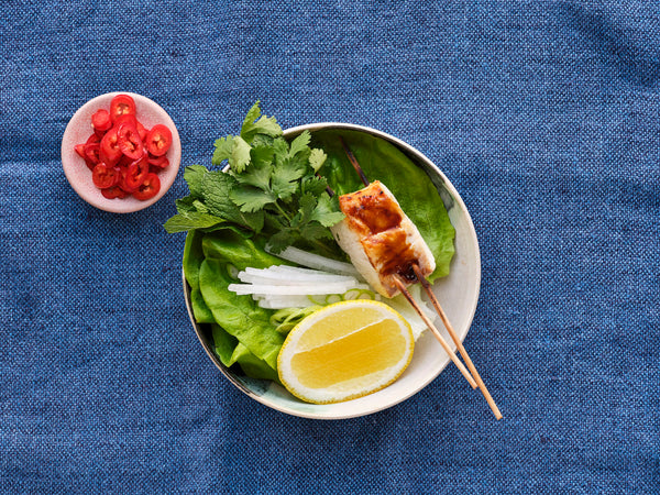 Grilled Miso Cod Lettuce Wraps