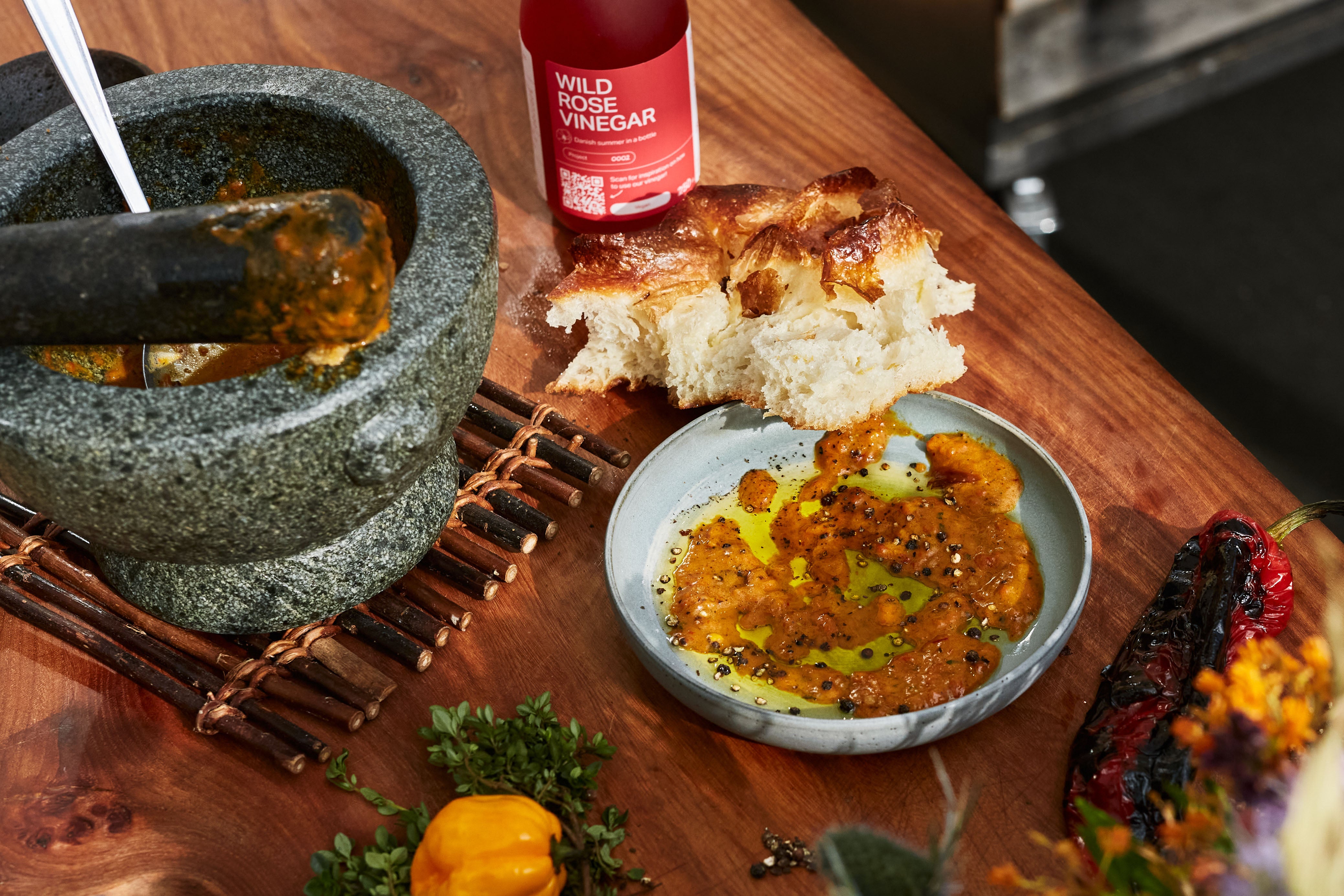 Red Pepper Spread with Wild Rose and Saffron