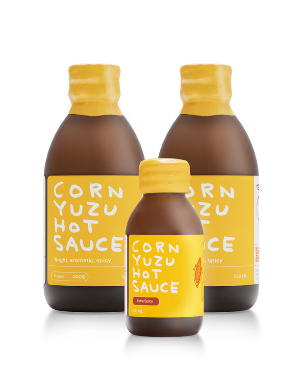 Limited Edition Extra Spicy Corn Yuzu Hot Sauce Bundle