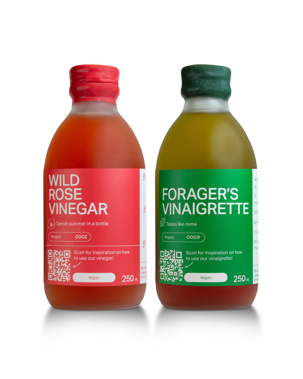 Wild Rose Vinegar and Forager's Vinaigrette Bundle